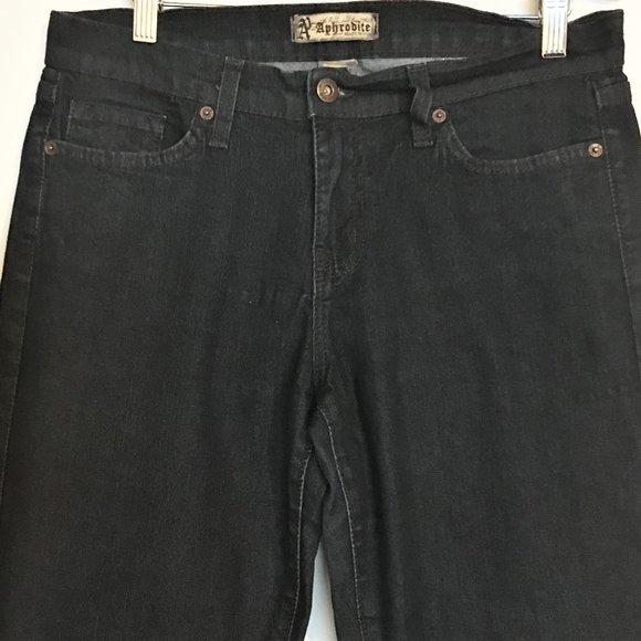 APHRODITE Straight Leg Embellished Pocket Jean  15 - Picture 3 of 11